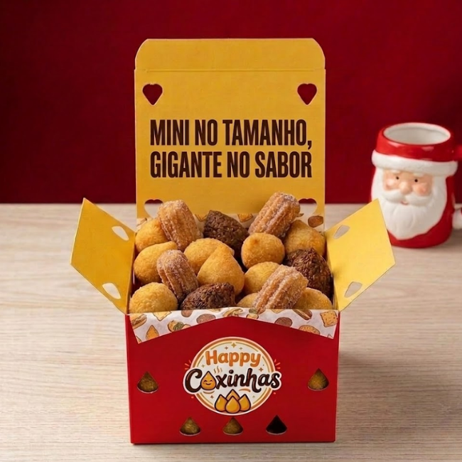 20 Salgadinhos + 5 Mini Churros